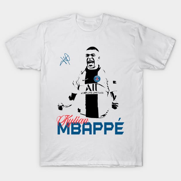 Kylian Mbappe France t-shirt T-Shirt by MarCreative